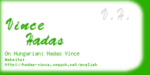 vince hadas business card